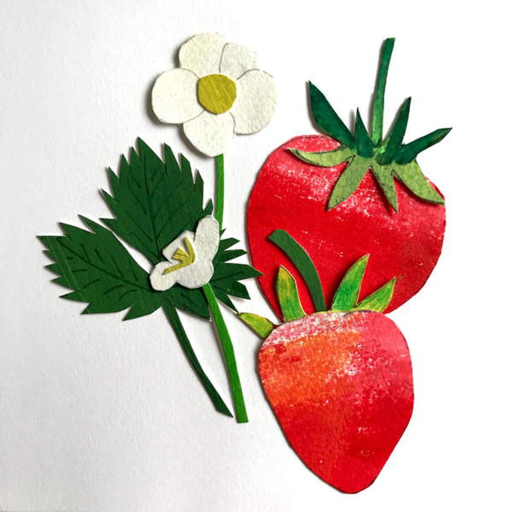 Detail of Strawberries, 2019 by Sarah Thompson-Engels
