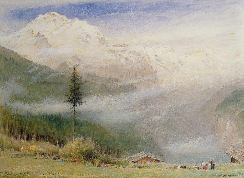 Detail of Jungfrau, 1913 by Albert Goodwin