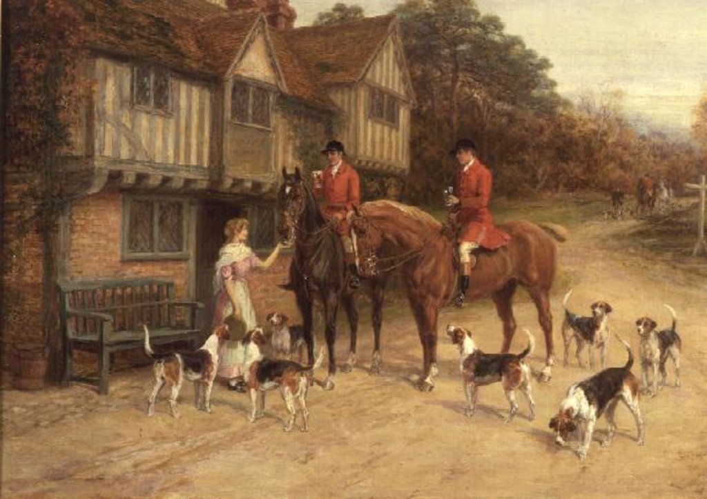 Detail of A Refresher at the Dragon by Heywood Hardy