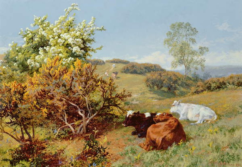 Detail of In the Nower, Dorking by Charles Collins