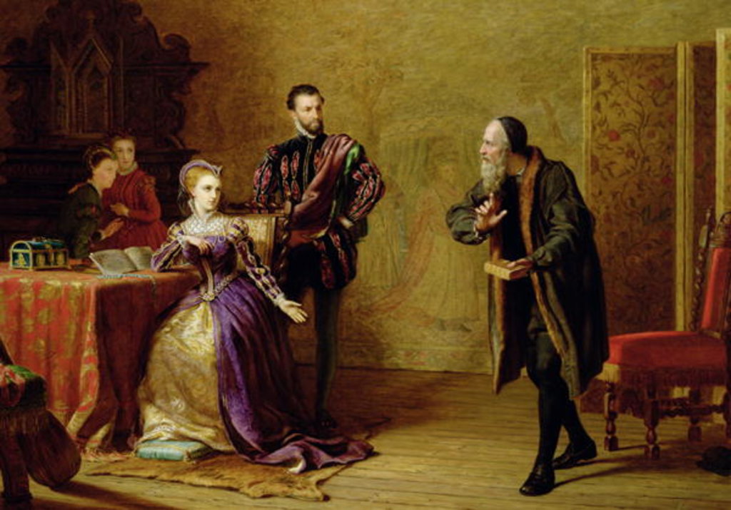 Detail of Mary, Queen of Scots and John Knox by Samuel Sidley