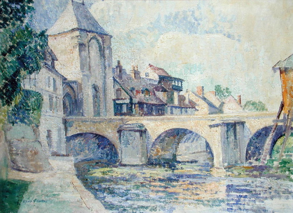 Detail of Moret-sur-Loing by Edgar Rowley Smart