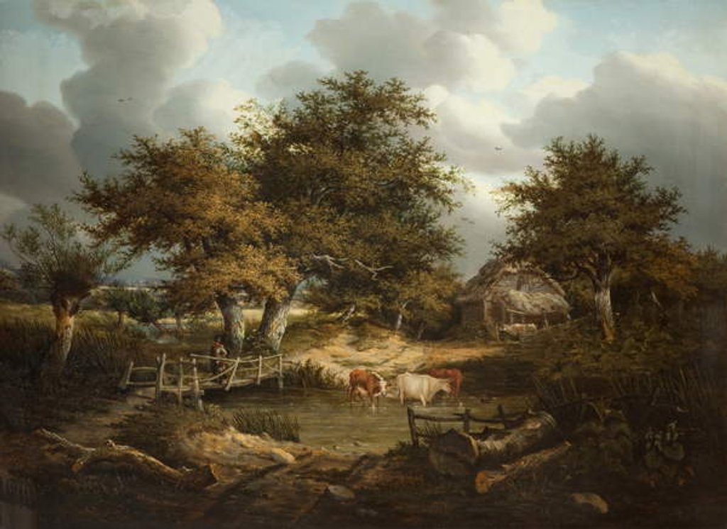 Detail of The Old Farmstead by Robert Ladbrooke