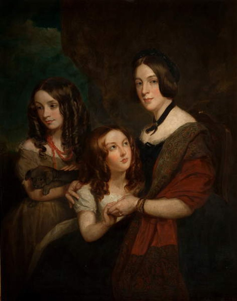 Detail of Lady Caroline Towneley with Two of Her Daughters, Caroline and Emily, 1860 by George Frederick Clarke