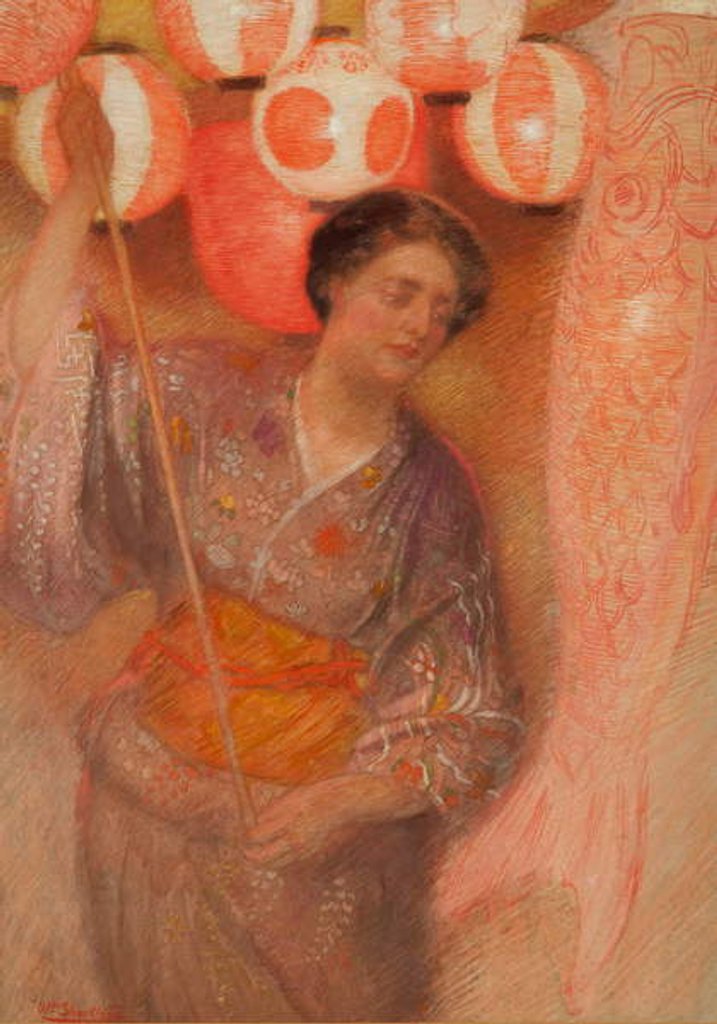 Detail of Study for 'Japanese Festival' by William Shackleton