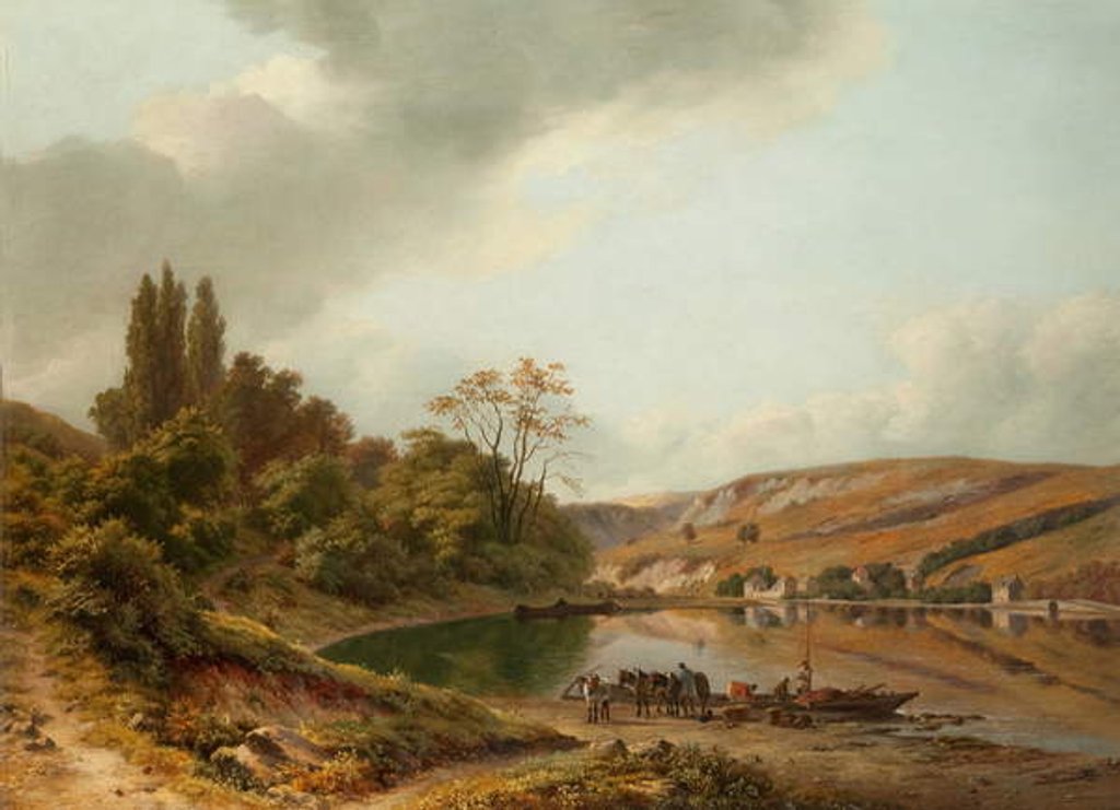 Detail of The Ferry by Jan Baptiste de Jonghe