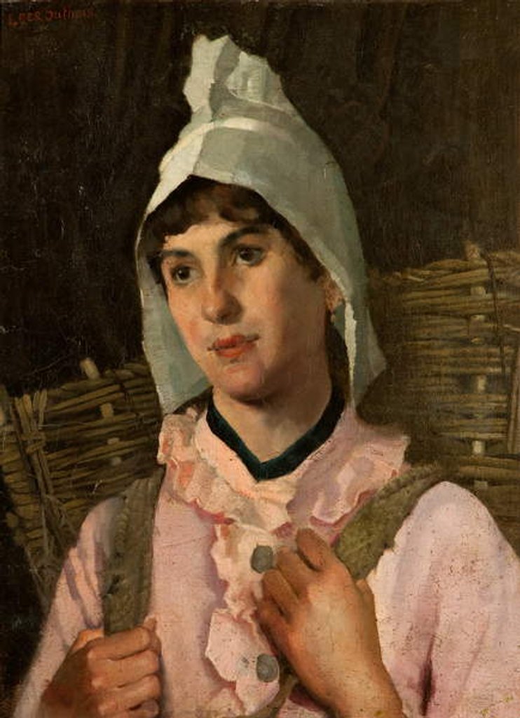 Detail of Breton Girl by Leghe Suthers