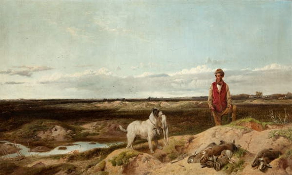 Detail of Ferreting, 1863 by Richard Ansdell
