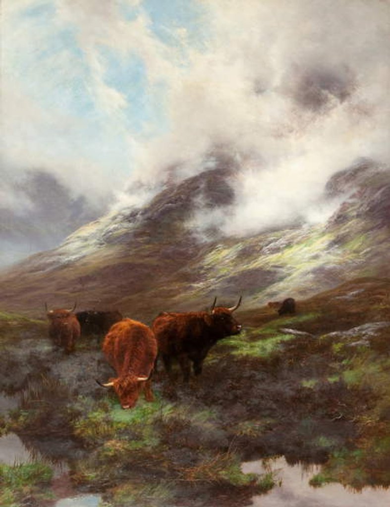 Detail of The Head of the Glen, 1894 by Peter Graham