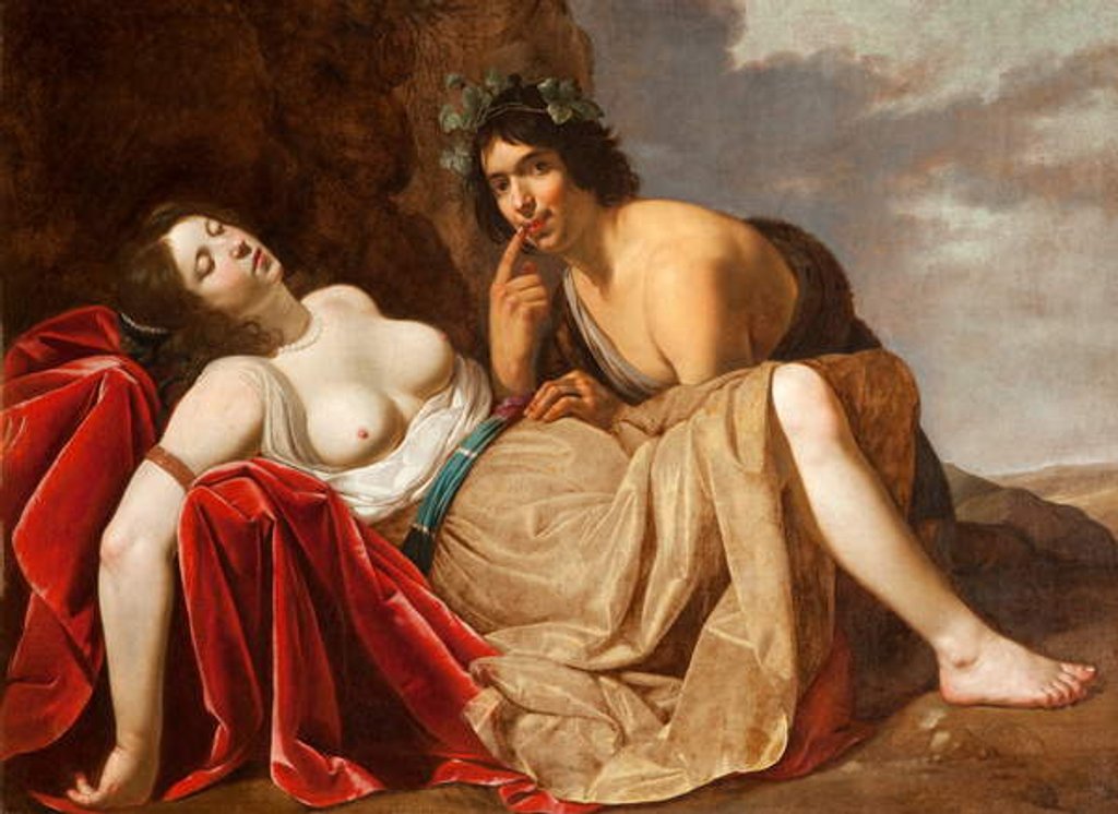 Detail of Shepherd and Sleeping Girl, 1623-30 by Jan van Bijlert or Bylert