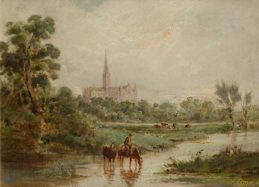 Detail of Salisbury Cathedral by Henry Earp