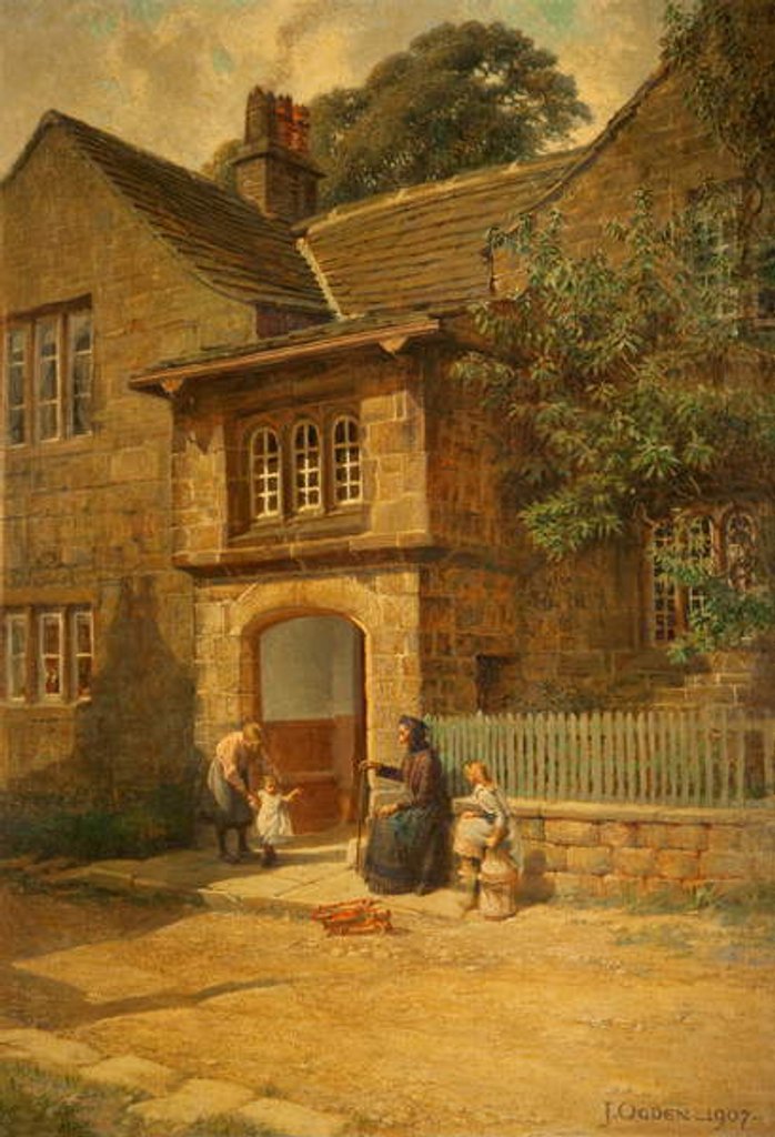 Detail of The Porch, Spenser's Cottage, Hurstwood, 1907 by Joseph Ogden