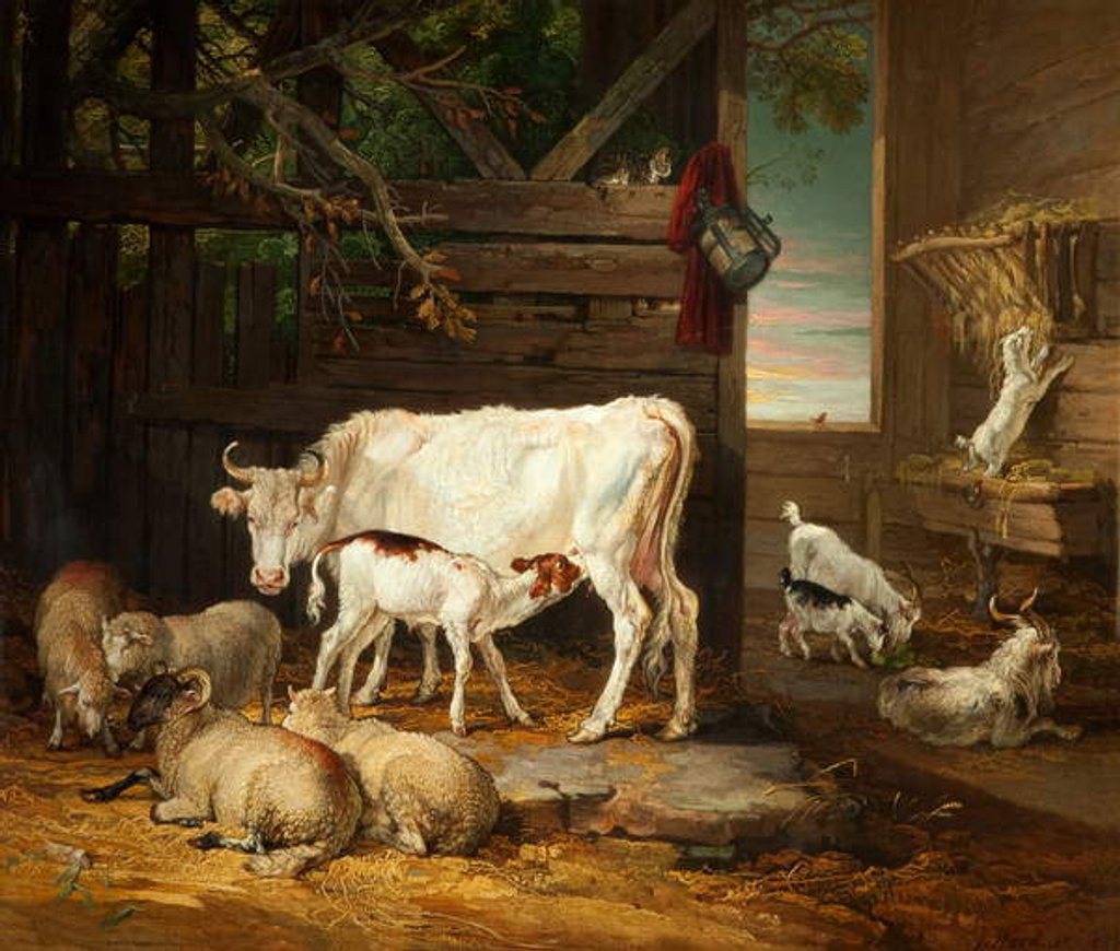 Detail of Interior of a Stable, 1810 by James Ward