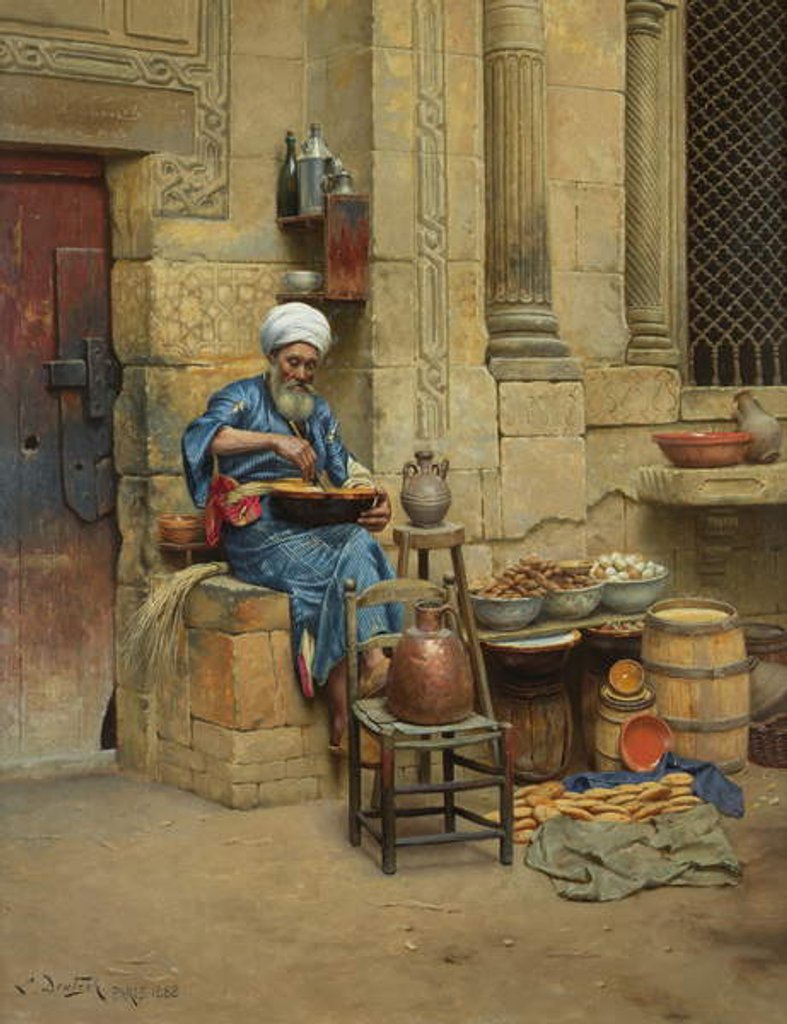 Detail of Street Merchant, 1888 by Ludwig Deutsch