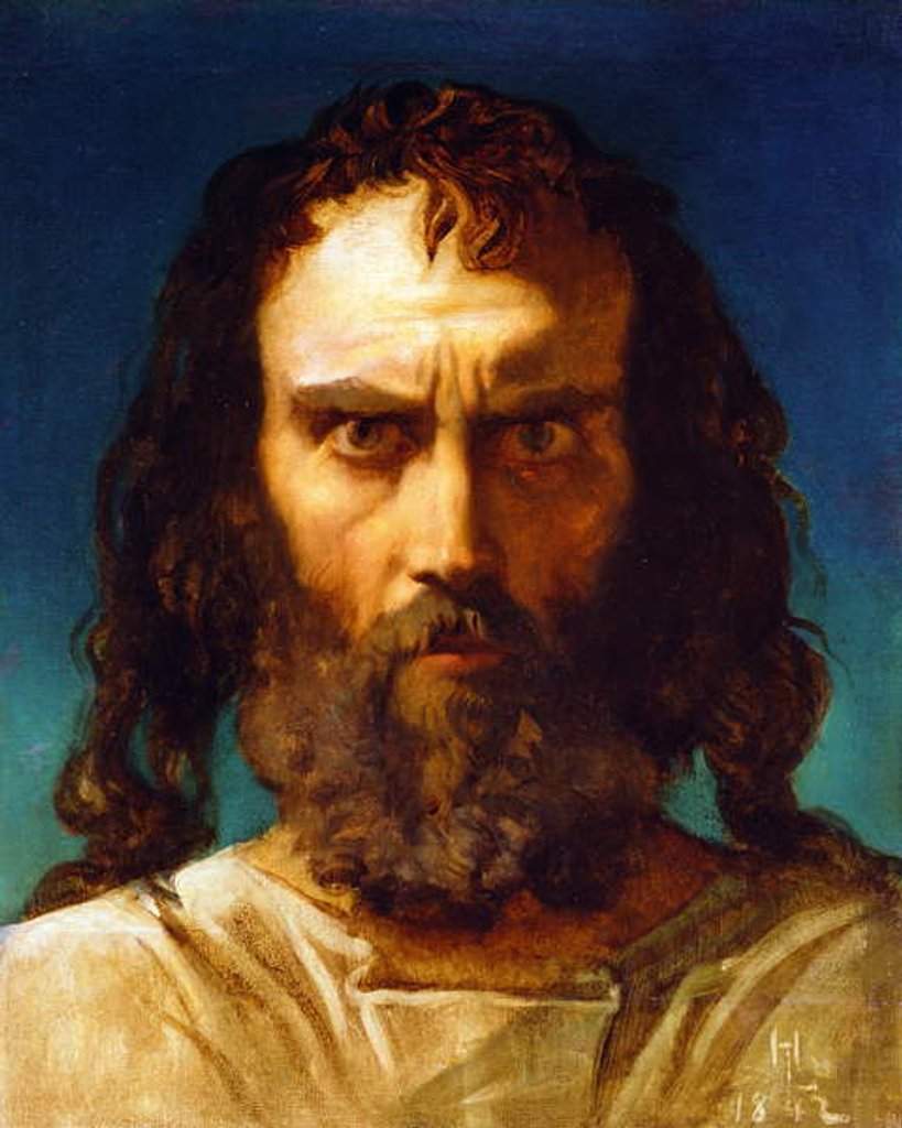 Detail of A Saint, 1842 by Henri Lehmann