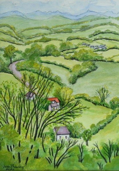 Detail of View from Mount Gargan, Limousin, France, 2010 by Joan Thewsey