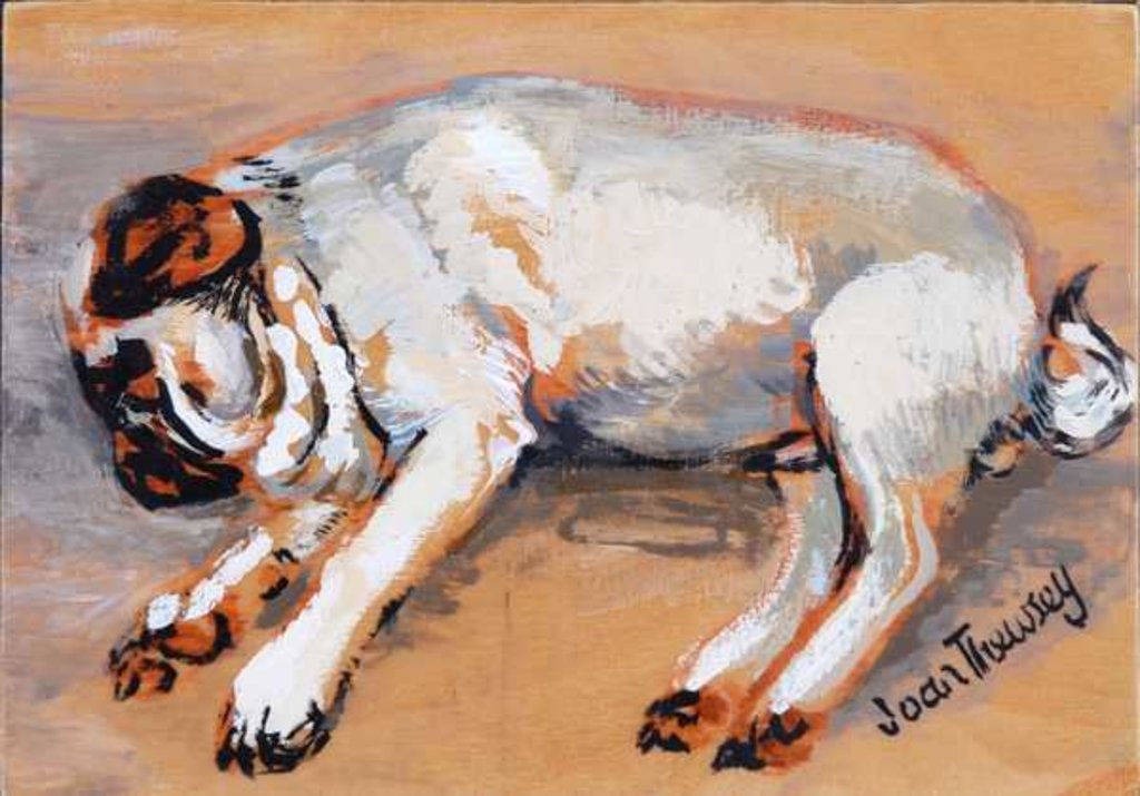 Detail of Hogarth Sleeping, 2005 by Joan Thewsey