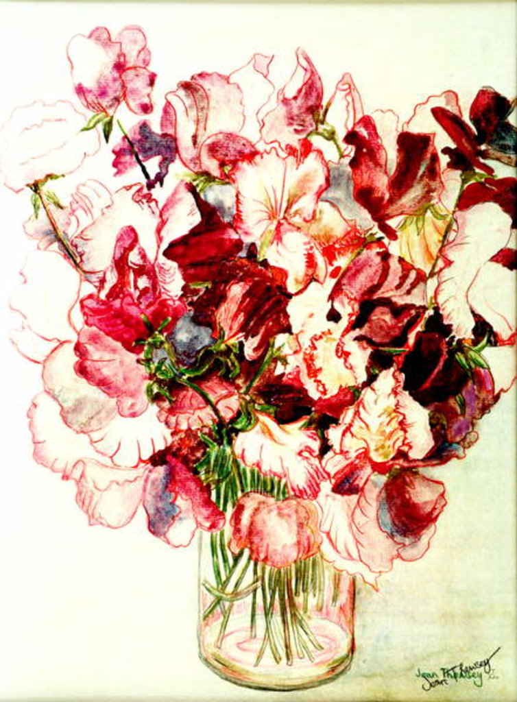 Detail of Sweet Peas, 2005 by Joan Thewsey