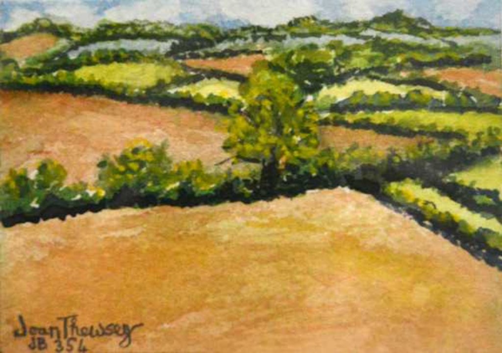Detail of Little Suffolk Landscape, 2000 by Joan Thewsey
