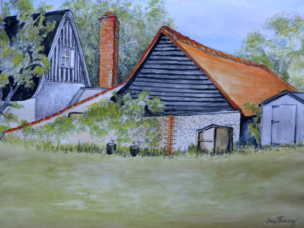 Detail of View across the Neighbour's Garden, 2016 by Joan Thewsey