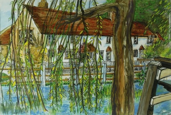 Detail of The Pond at Hedgerley by Joan Thewsey