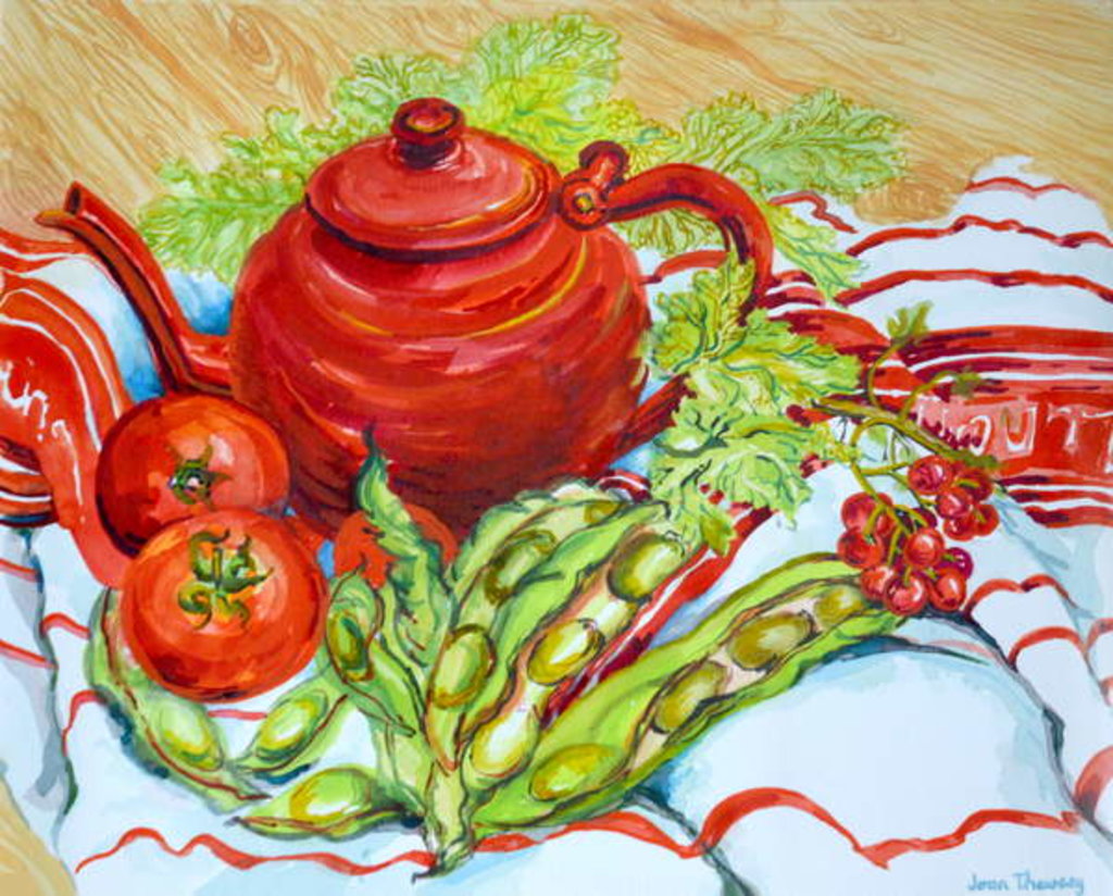Detail of The Red Teapot by Joan Thewsey