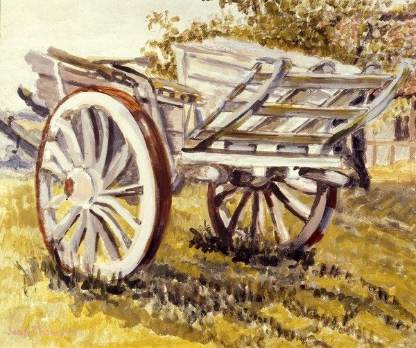 Detail of Farm Cart, Suffolk, 2012 by Joan Thewsey