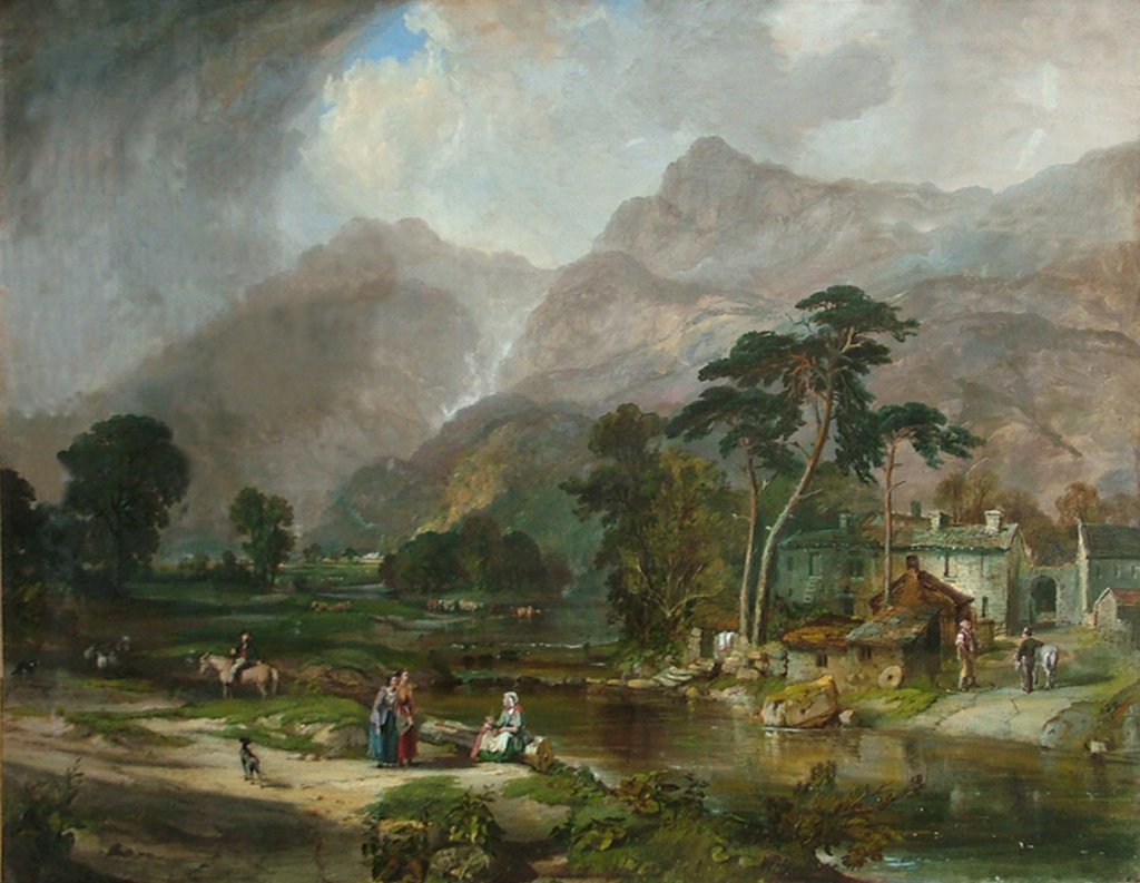 Detail of Borrowdale, 1846 by Samuel Bough