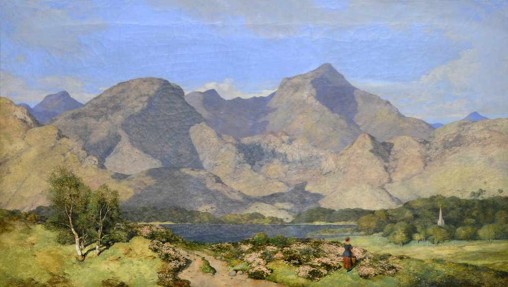 Detail of Catbells and Causey Pike, Derwentwater, 1854 by William James Blacklock