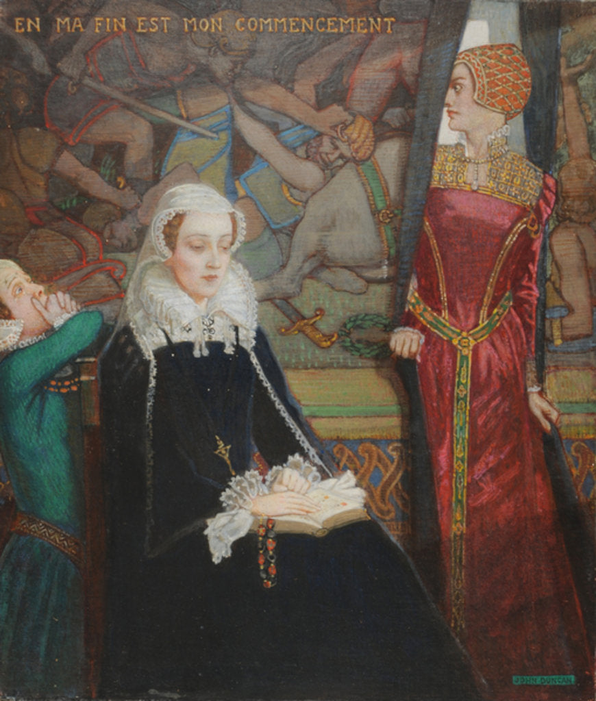 Detail of Mary Queen of Scots at Fotheringhay, c.1929 by John Duncan