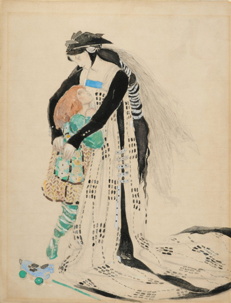Detail of Costume Design for the Death of Tintagiles, 1912 by Charles Ricketts