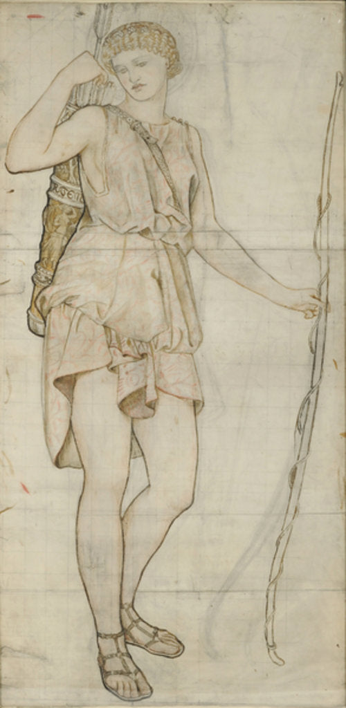 Detail of Artemis, 1861 by William Morris