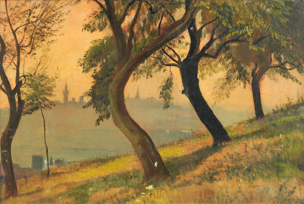 Detail of Friedberg in Hessen from the Johannisberg Nauheim, 1903 by George 9th Earl of Carlisle Howard