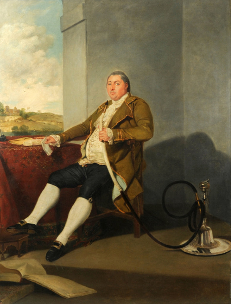 Detail of James Graham of Barrock Park and Rickerby, 1786 by Johann Zoffany