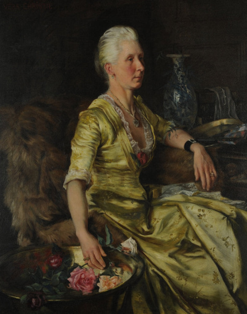 Detail of Isabella Dorothea Mounsey-Heygate, c.1894 by Vera Christie