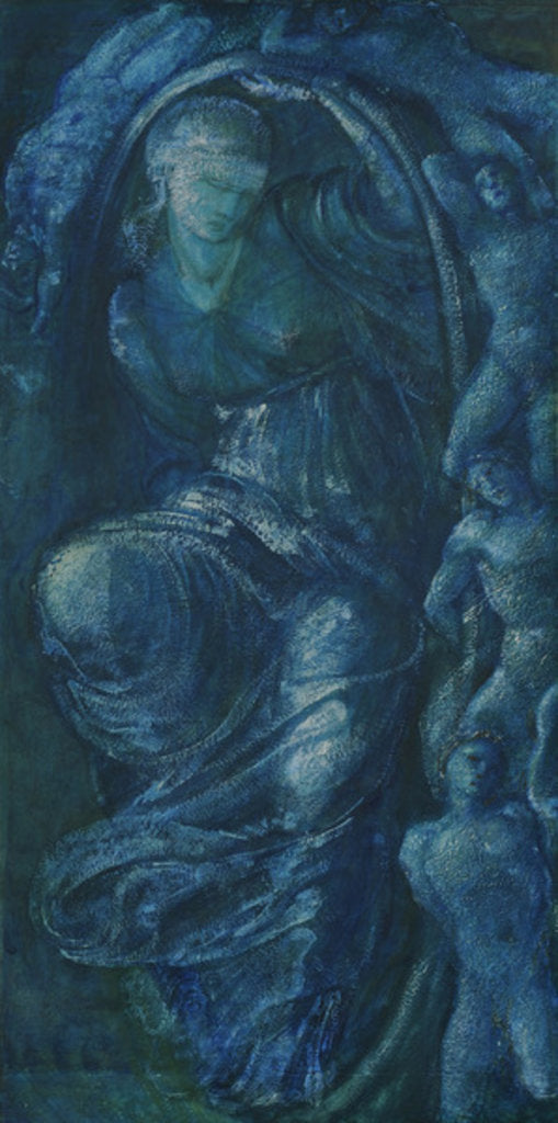 Detail of Study for the Wheel of Fortune, 1870 by Edward Coley Burne-Jones