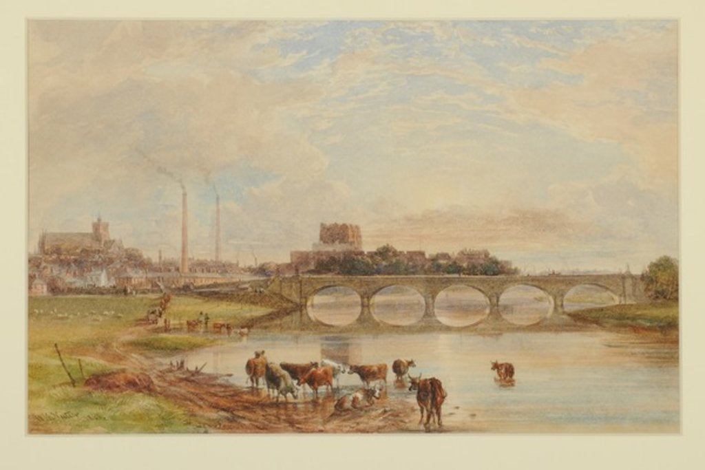 Detail of Carlisle from the Sands, 1868 by William Henry Nutter
