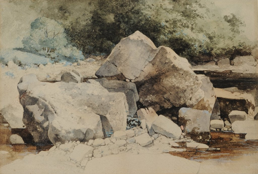 Detail of Rocks in a Mountain Stream, 1840-58 by William James Blacklock