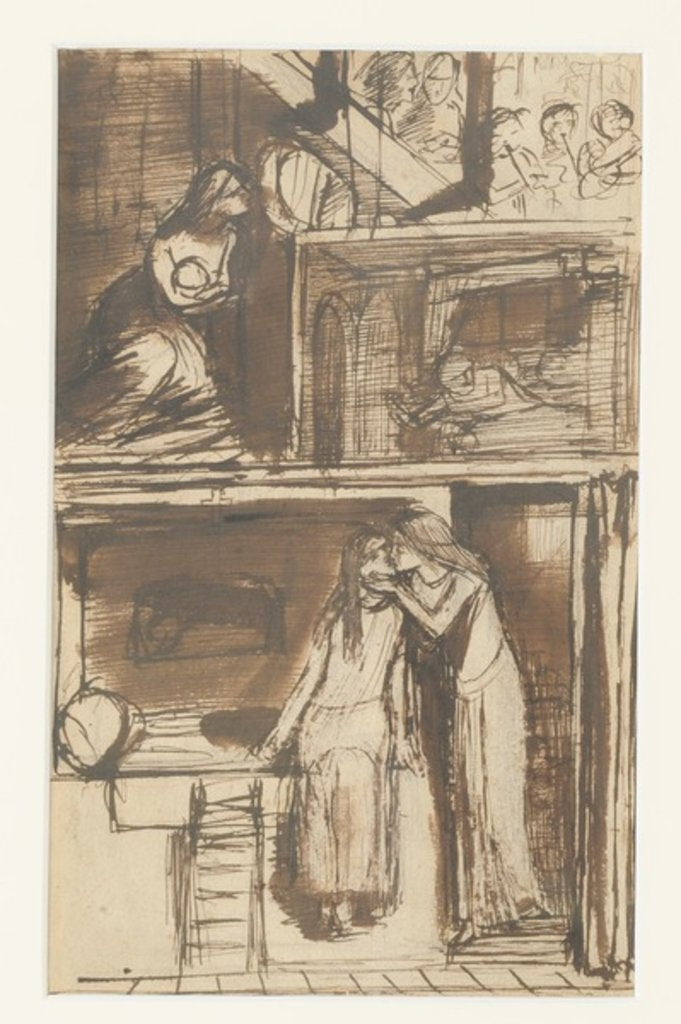 Detail of Fair Annie - Illustration to a Ballad, c.1854 by Dante Gabriel Charles Rossetti