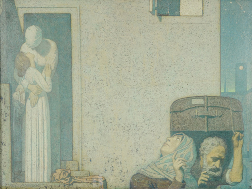 Detail of The Farewell, c.1907 by Frederick Cayley Robinson
