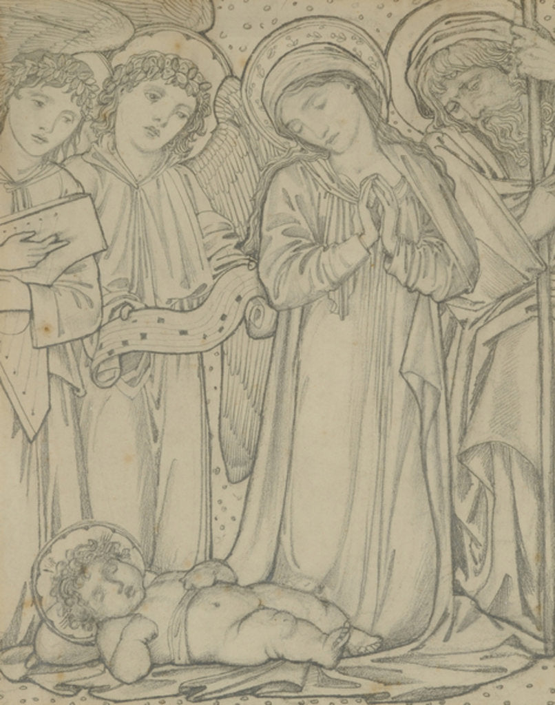 Detail of The Holy Family, c.1874 by Edward Coley Burne-Jones