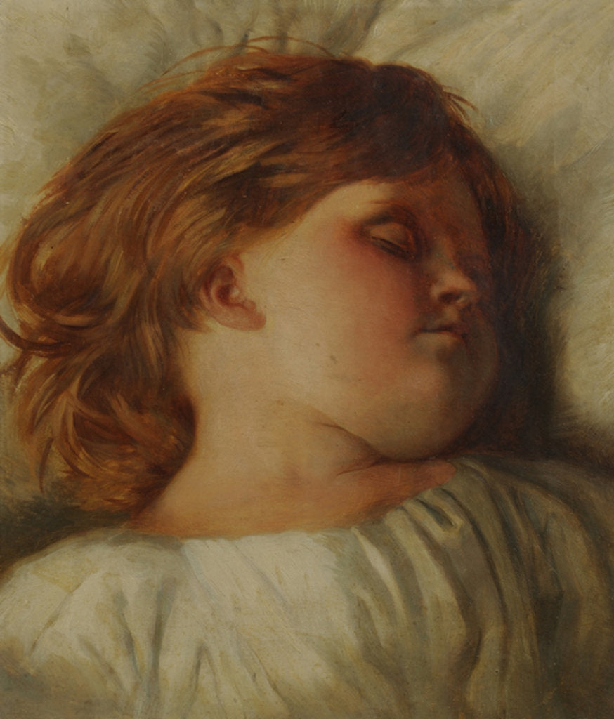 Detail of The Sleeping Child - A Granddaughter, c.1896 by William Strutt