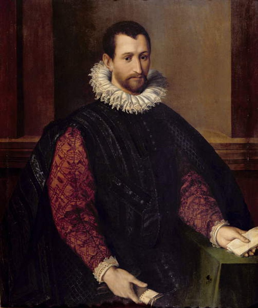 Detail of Portrait of a Gentleman by Alessandro Allori