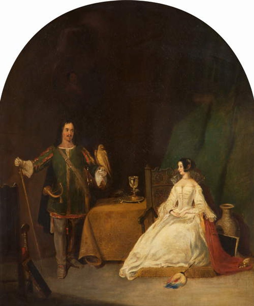 Detail of The Betrothed, 1820-32 by Henry Liverseege