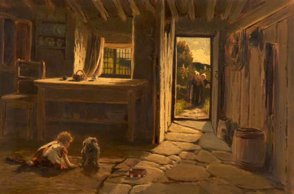 Detail of Cronies, 1884 by Buckley Ousey