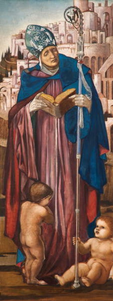 Detail of Saint Nicholas, c.1870-98 by Edward Coley Burne-Jones