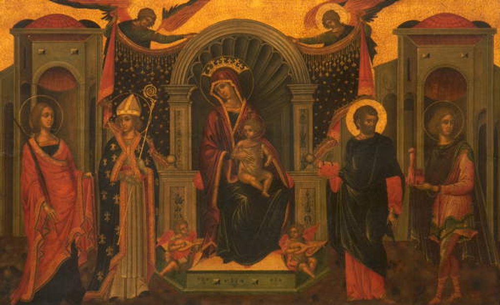 Detail of Madonna and Child with Saints, c.1600 by Italian School