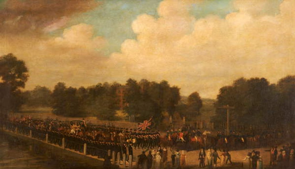 Detail of Francis Dukinfield Astley in Procession as High Sheriff, c.1806-7 by English School