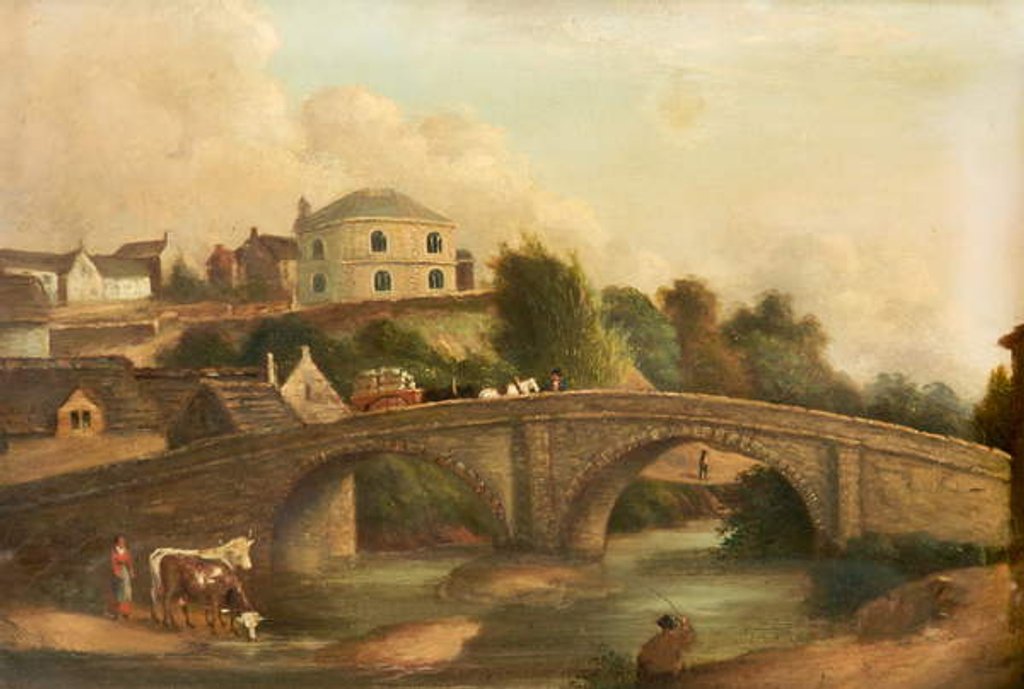 Detail of St George's Church, Stalybridge, c.1820-40 by John Lees