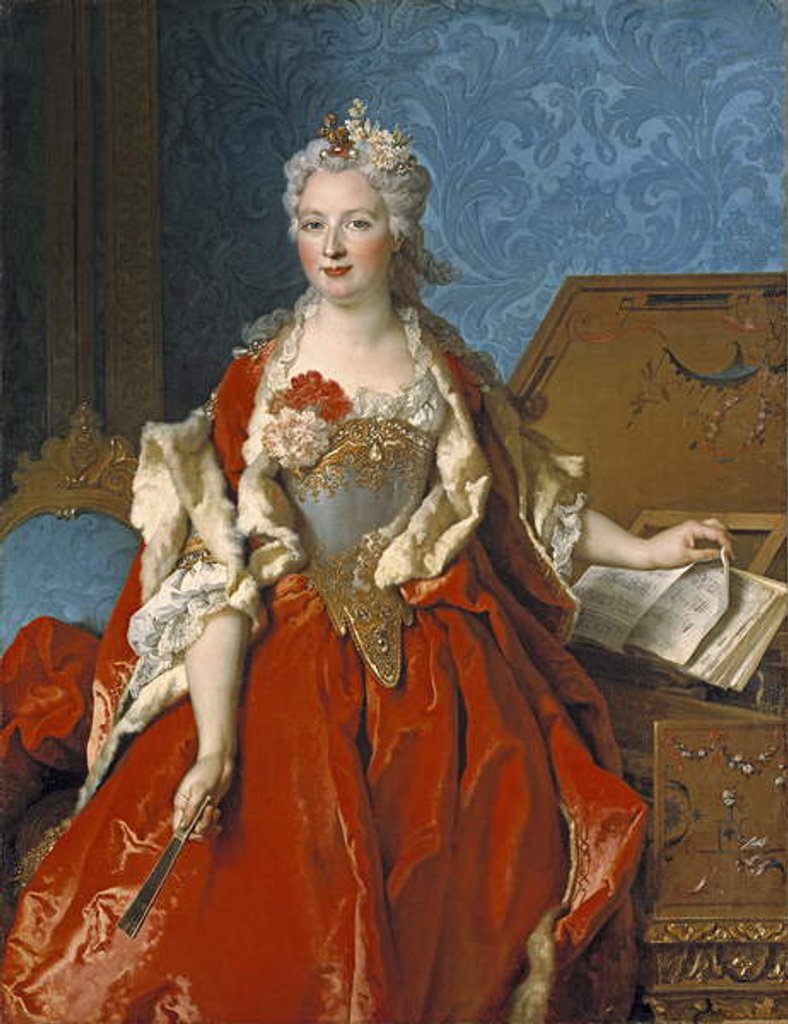 Detail of Marguerite de Seve, 1729 by Nicolas de Largilliere